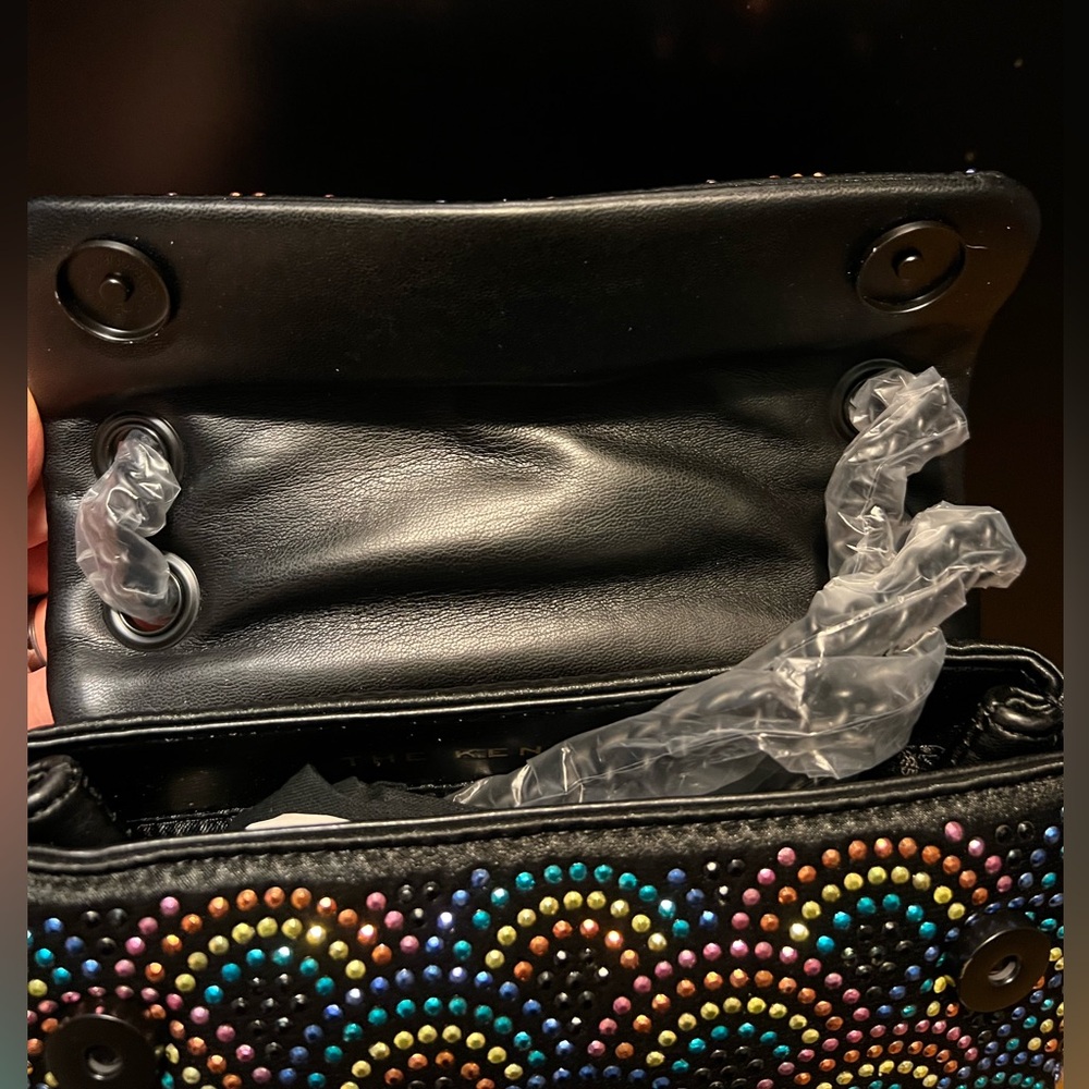 NWT Kurt Geiger Mini Crystal Kensington Crossbody Bag with Black Eagle Head - Picture 12 of 12